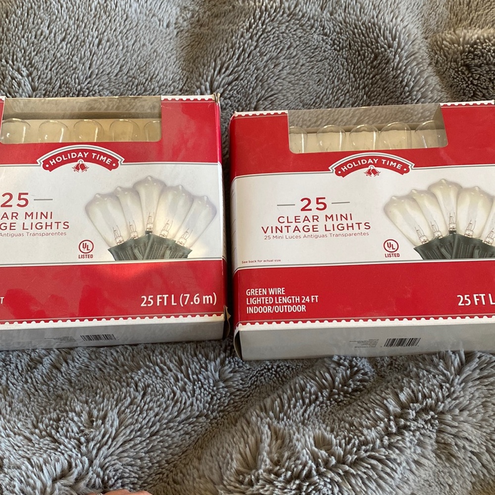 NWT clear mini lights